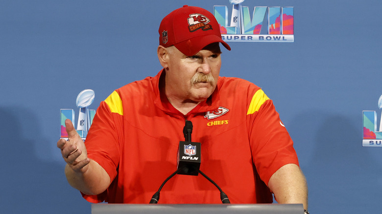 Andy Reid in Chiefs hat 