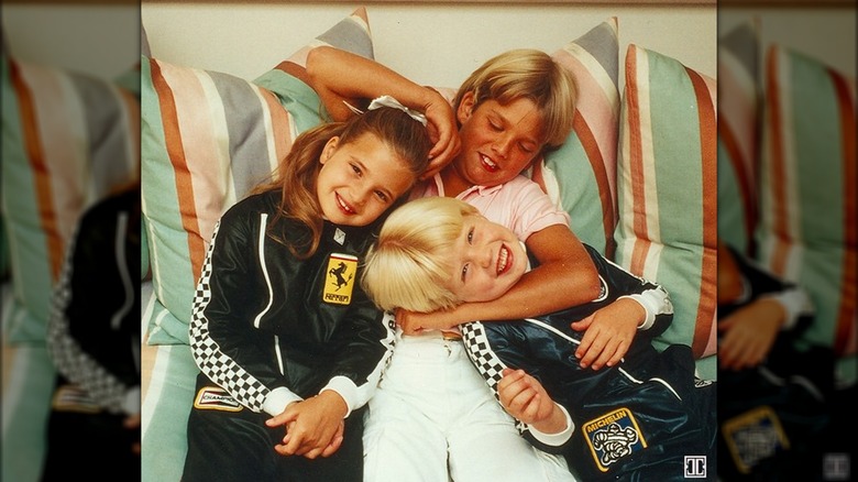 Ivanka Trump and her brothers as kids