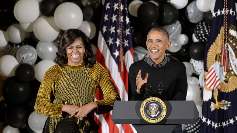 Michelle and Barack Obama in the White House