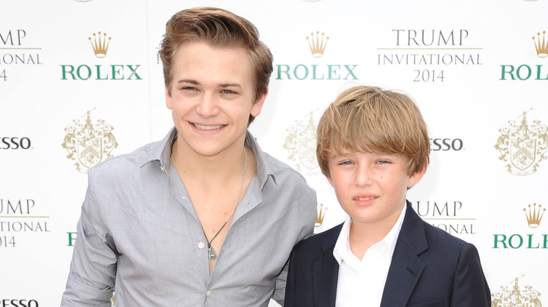 Hunter Hayes, Barron Trump smiling