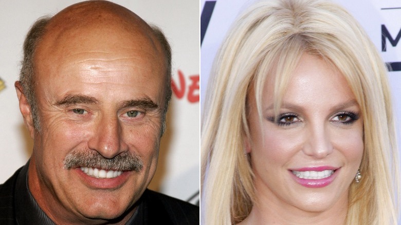 Dr. Phil and Britney Spears smiling