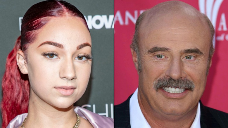 Bhad Bhabie, left, and Dr. Phil, right