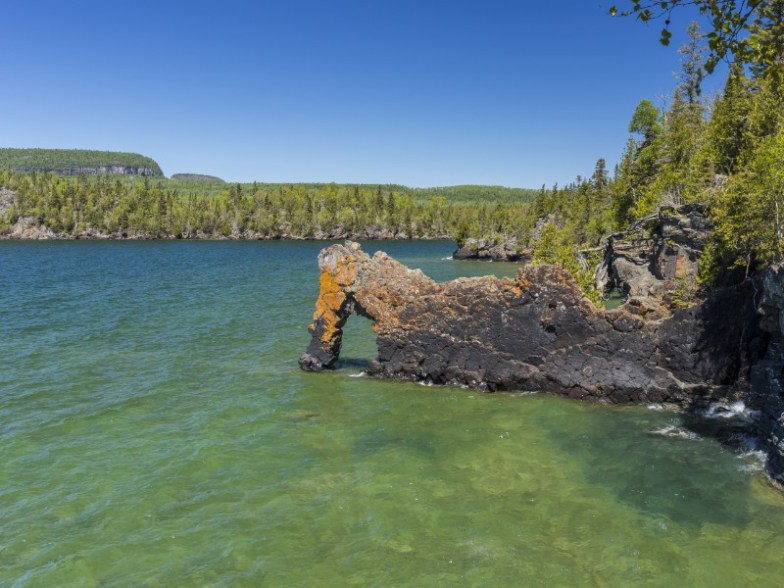 sea lion rock formation, Lake Superior, Ontario near Thunder Bay