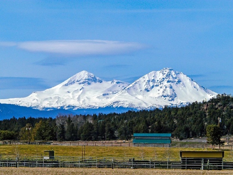 Three Sisters near Bend in Central Oregon
