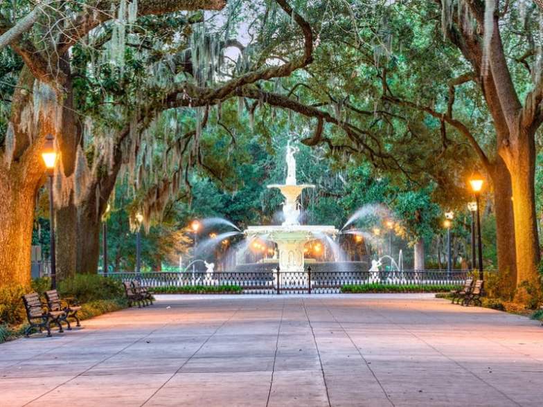 Savannah is famous for its beautiful squares, cobblestone streets and giant Spanish moss.