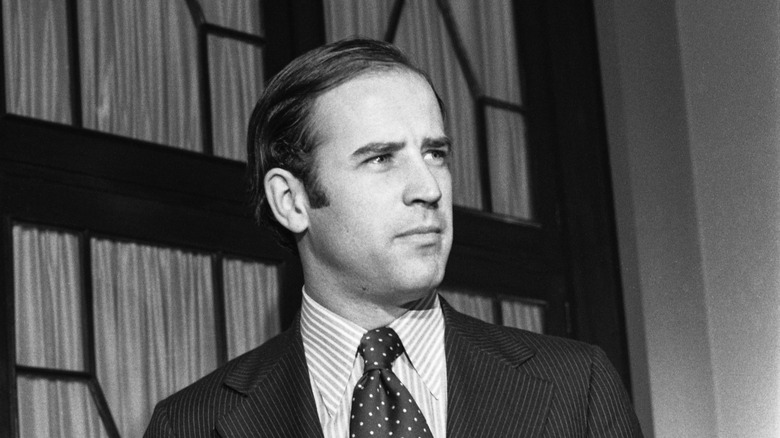 Joe Biden poses in 1972