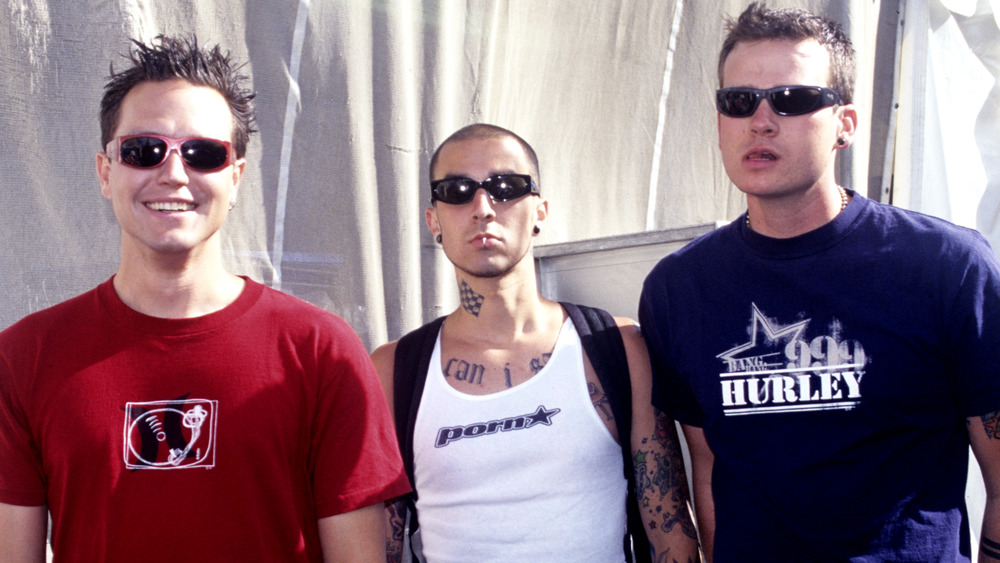 Blink-182 posing together