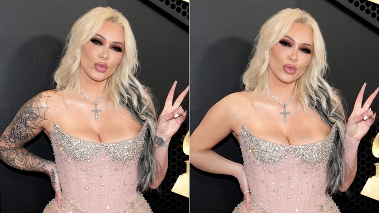 Bunnie Xo with and without tattoos