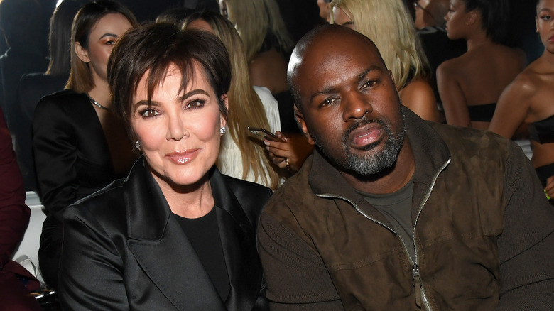 Kris Jenner and Corey Gamble posing together