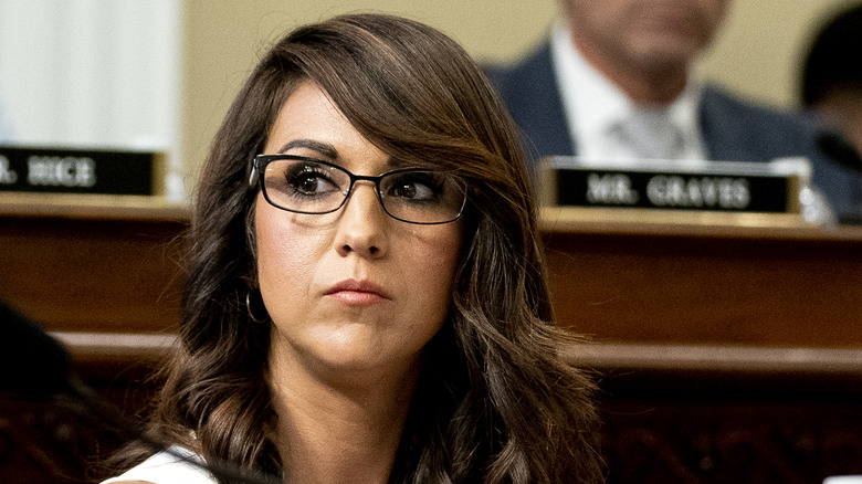 Lauren Boebert inside the House Chambers