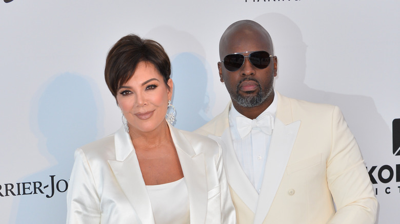 Kris Jenner and Corey Gamble posing together