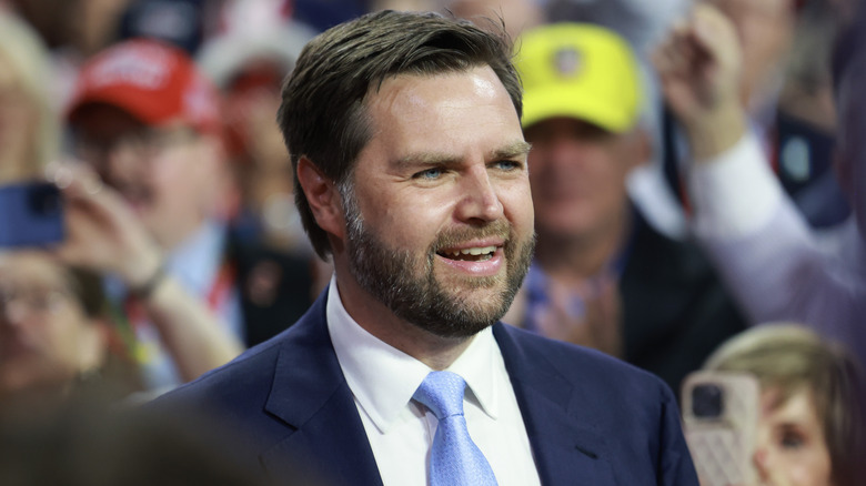 J.D. Vance smiling in crowd