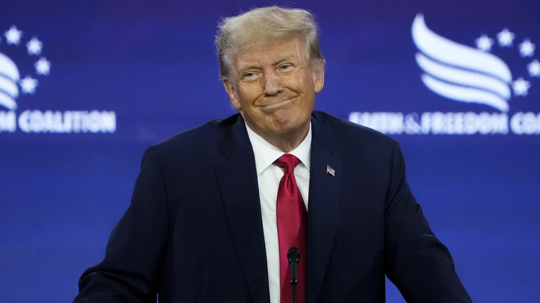 Donald Trump smiling