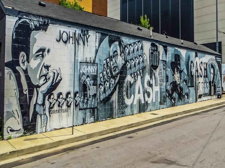 Johnny Cash Street Mural