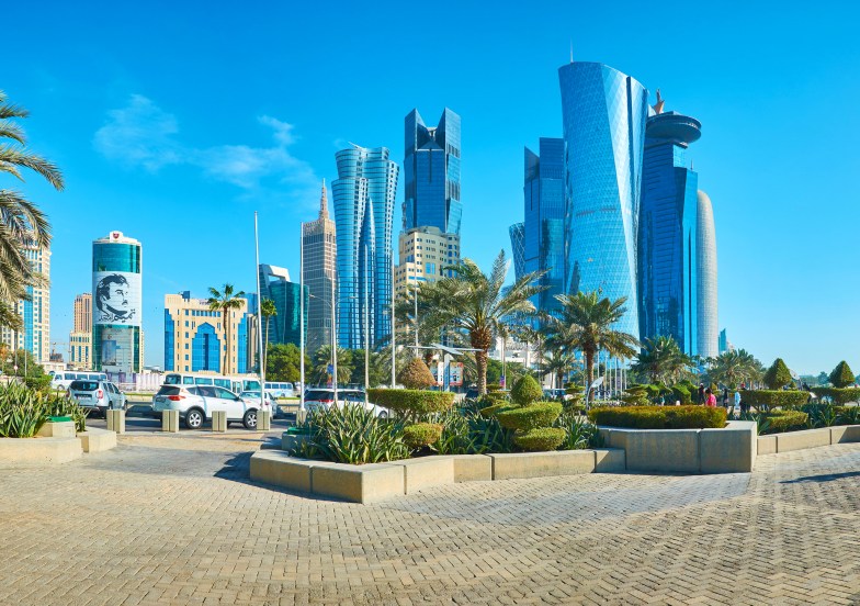 Corniche Promenade in Doha, Qatar