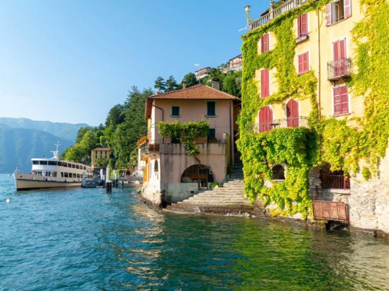 Beautiful landscape on Lake Como 