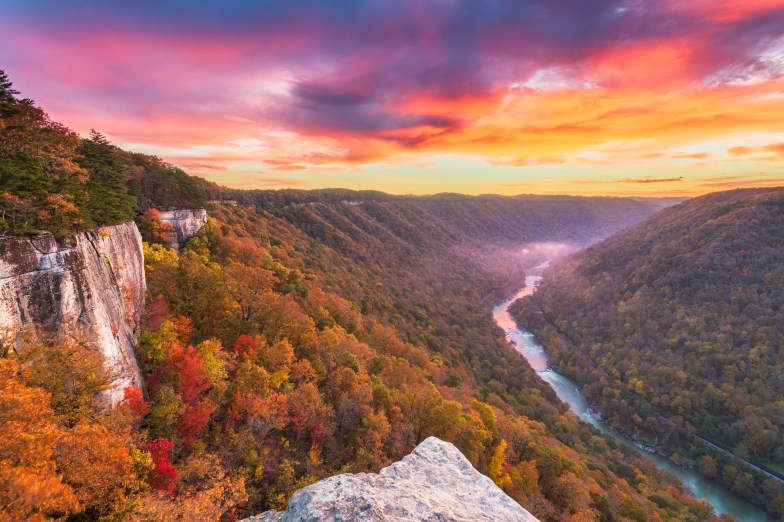 New River Gorge near Fayetteville West Virginia