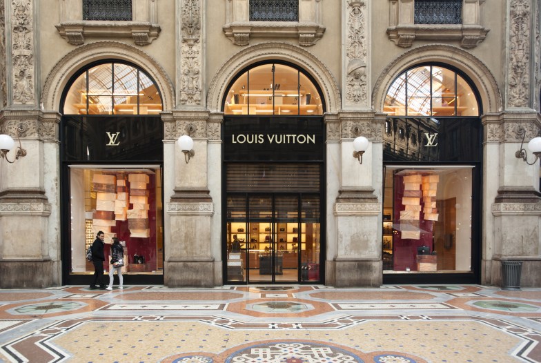 Louis Vuitton boutique, Milan, Italy