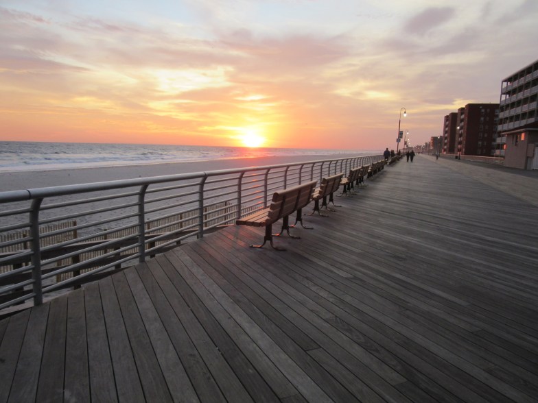 The boardwalk in Long Beach, New York