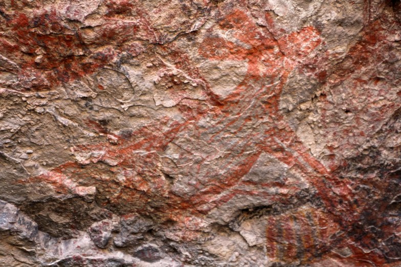 Cave paintings in Cueva del Raton, Baja California Sur, Mexico