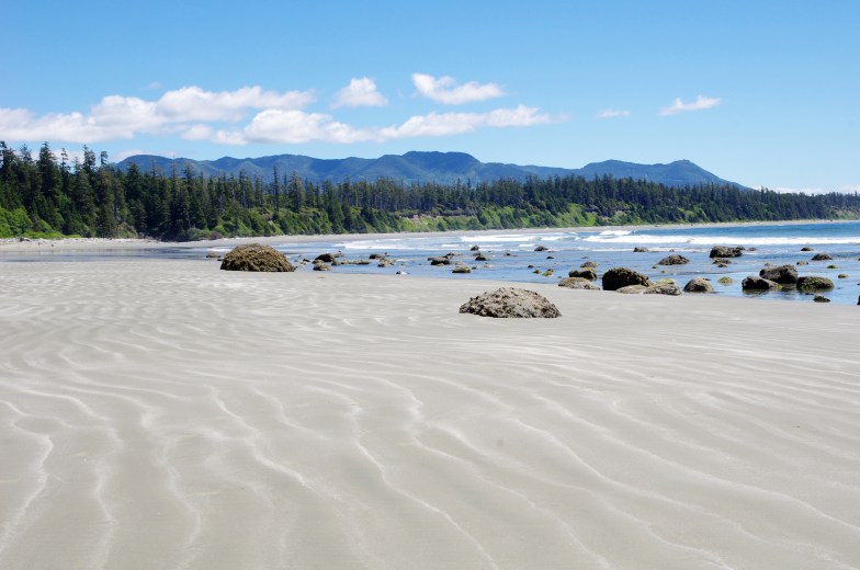 Long Beach at low tide, Vancouver Island, B.C.