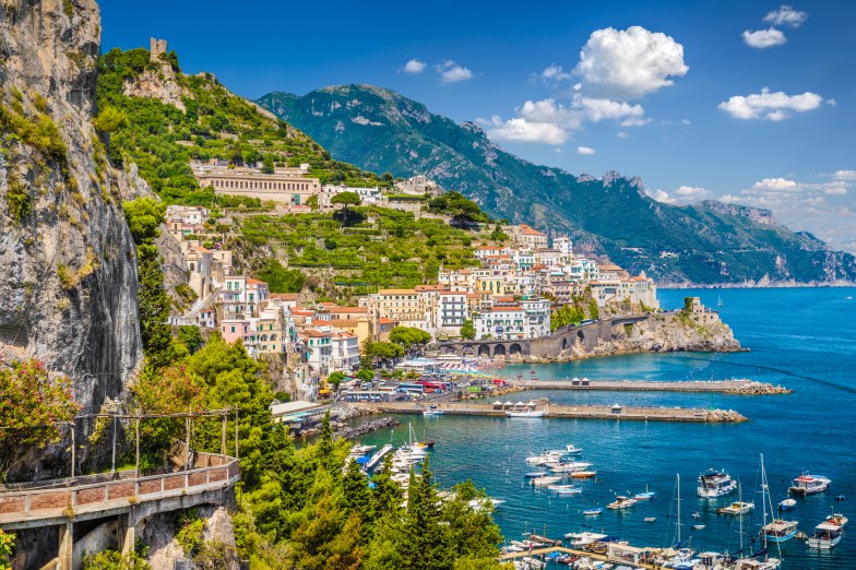 The beautiful town of Amalfi, Italy.