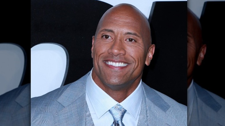 Dwayne Johnson smiling