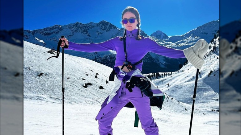 Ella Emhoff skiing mountains snow