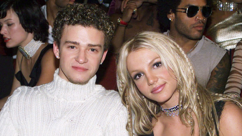 Justin Timberlake and Britney Spears smiling