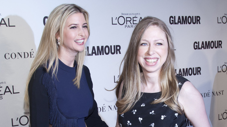 Ivanka Trump and Chelsea Clinton laughing