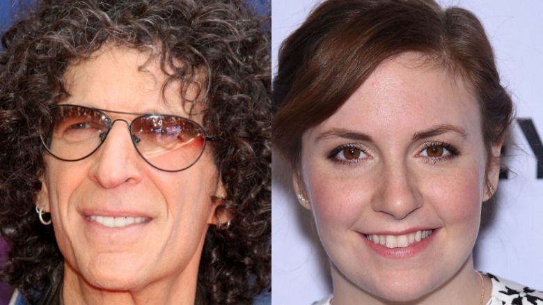 Howard Stern and Lena Dunham