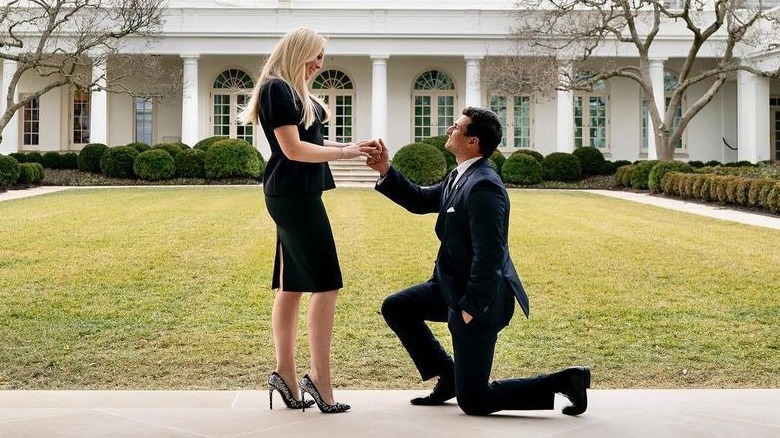 Michael Boulos proposing to Tiffany Trump