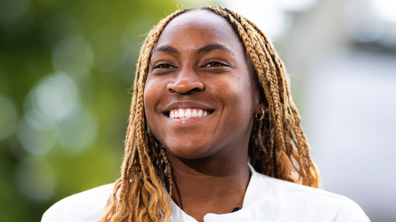 Coco Gauff smiling