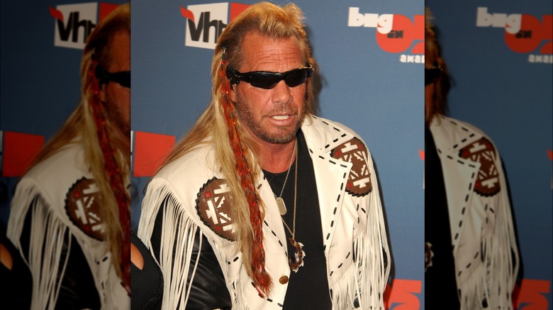 Dog the Bounty Hunter wearing red braid