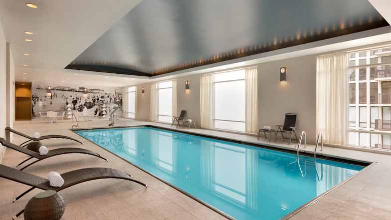 Indoor pool at Hilton Chicago