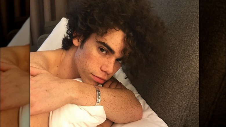 Cameron Boyce poses for a self-portrait