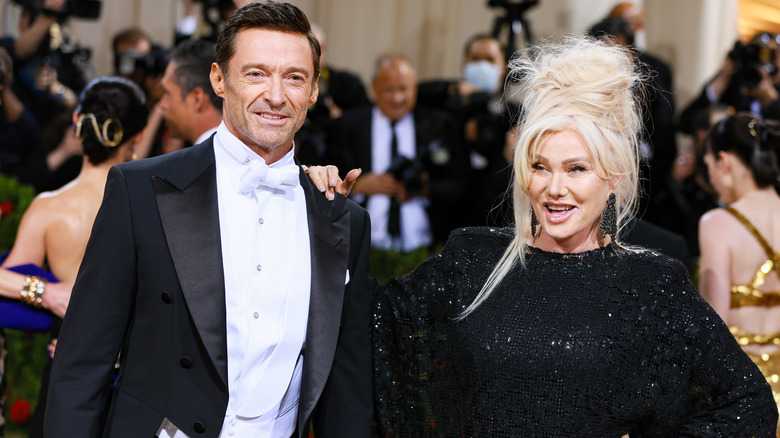 Hugh Jackman and Deborra-Lee Furness posing