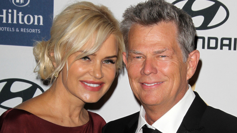 Yolanda Hadid and David Foster, both smiling