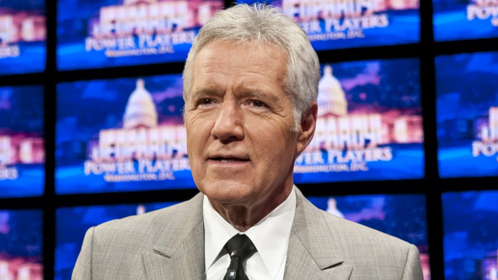 Alex Trebek hosting Jeopardy