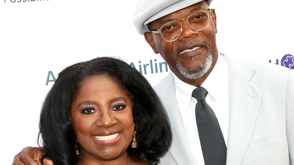 LaTanya and Samuel L. Jackson smiling