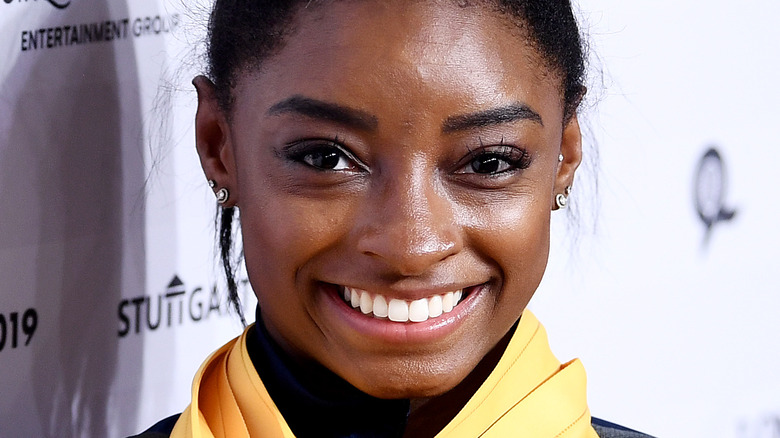 Simone Biles posing