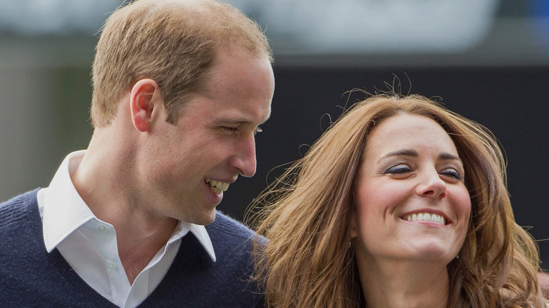 Prince William and Kate Middleton smiling