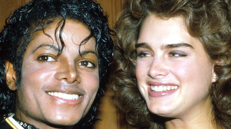 Brooke Shields and Michael Jackson