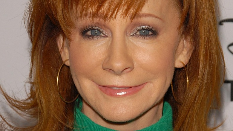 Reba McEntire green turtleneck