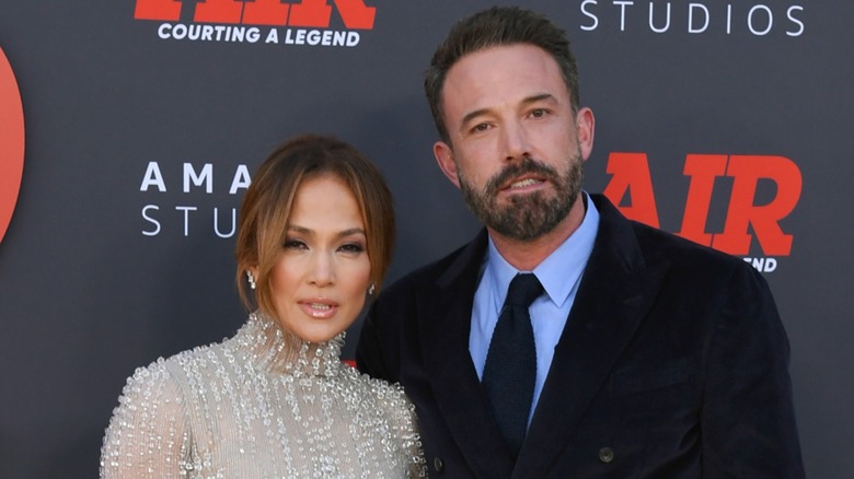 Jennifer Lopez, Ben Affleck posing together