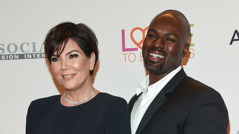 Kris Jenner and Corey Gamble posing together