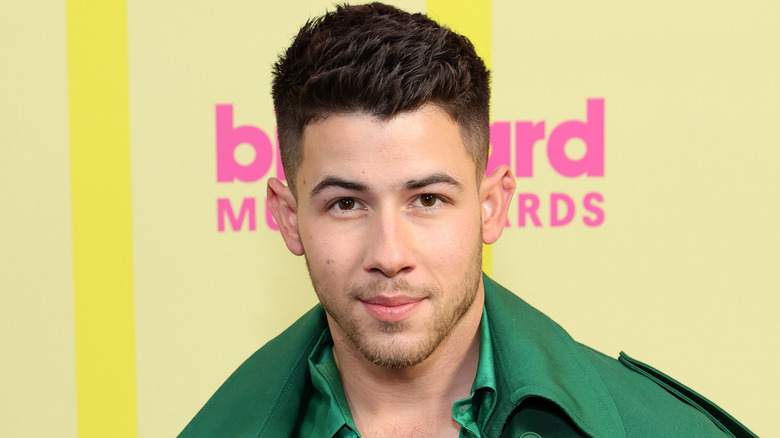 Nick Jonas smiling