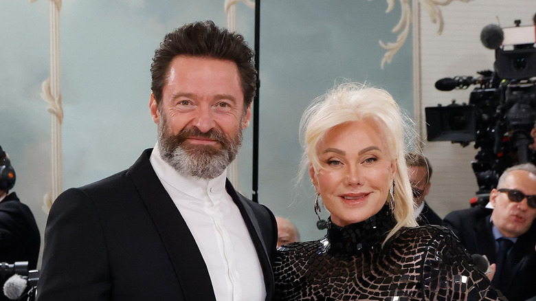 Deborra-Lee Furness and Hugh Jackman pose