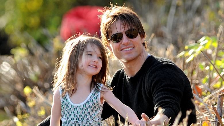 Suri smiling Tom Cruise glasses