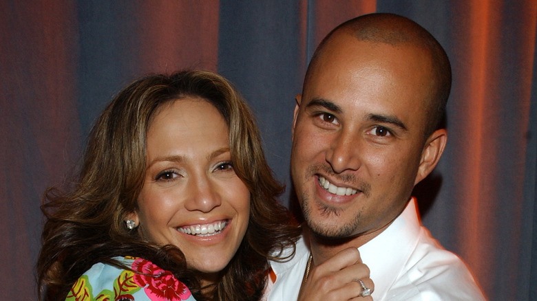 Jennifer Lopez hugs Cris Judd